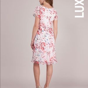Cherry Blossom Silk Chiffon Maternity Dress
